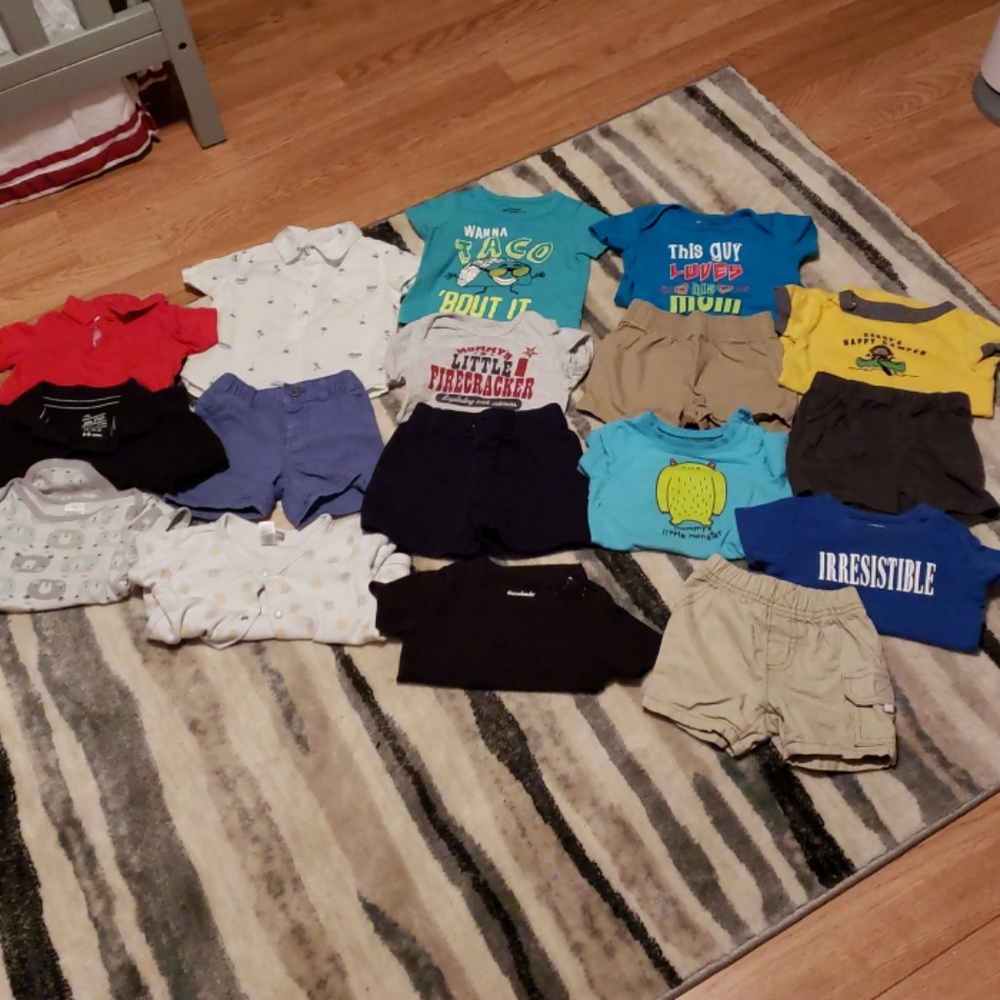 6-9 months boys summer clothes lot